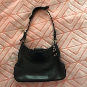 Coach black leather purse